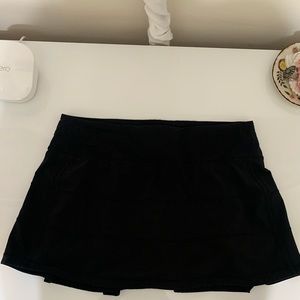 Black lululemon tennis skirt